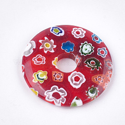 Бусины ручной работы подвески тысячецветник&nbsp;LAMP-S191-13