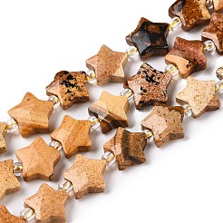 Естественного изображения яшмы бисер нитей G-T138-189