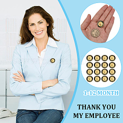 24 шт. эмалированная булавка с положительным вознаграждением и поощрением в виде слова «звезда»&nbsp;JEWB-CP0001-48A