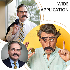 Тканевые брови и бороды для костюмов для косплея&nbsp;DIY-WH0542-54B