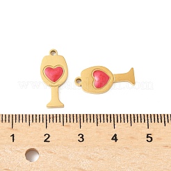 Подвески из нержавеющей стали 304 с эмалью&nbsp;STAS-R168-15G