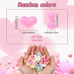 100 шт. Непрозрачные акриловые бусины&nbsp;OACR-SP0001-96