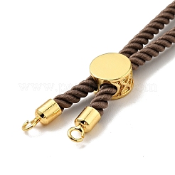 Bracelets coulissants en corde milan torsadée à moitié finis&nbsp;FIND-G032-01G-07