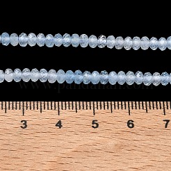 Natürliche Aquamarin Perlen Stränge&nbsp;G-P629-B01-01