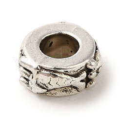 Европейские сплавочные бусины тибетского стиля  TIBEP-L021-25AS