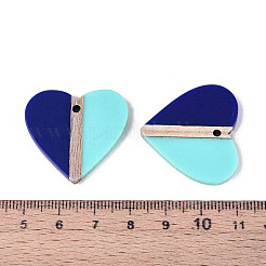 Кулоны из непрозрачной смолы и дерева&nbsp;RESI-T057-70A