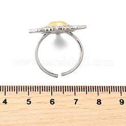 Манжеты из латуни с микро паве кубический цирконий для женщин RJEW-F184-01B-GP