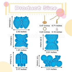 5шт diy кулон силиконовые Молды&nbsp;DIY-SZ0006-68