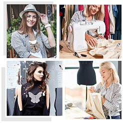 12 шт. 2 стиля бабочка марлевая вышивка украшения аксессуары&nbsp;PATC-GF0001-11