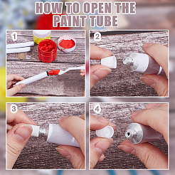 36 шт. пустая алюминиевая трубка для масляной краски&nbsp;DIY-OC0013-97