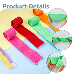 8 pieza de accesorios para juego de cola de captura de tela oxford de 4 colores con cinturones de bucle de gancho&nbsp;AJEW-DC0003-63