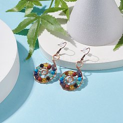 Orecchini pendenti della pietra preziosa&nbsp;EJEW-JE04906-01