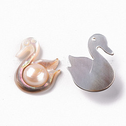 Оболочки губ натуральный черный подвески SSHEL-R144-01