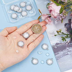 Оправы для подвесок из нержавеющей стали 304 в виде кабошонов&nbsp;STAS-DC0016-56P