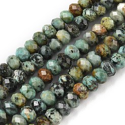 Бусы из натуральной африканской бирюзы (яшмы) G-D344-A08