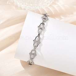 Bracelets à maillons ovales en acier inoxydable pour femmes&nbsp;BJEW-JB13861