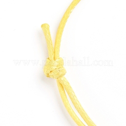 Coreano poliestere cavo di realizzazione di braccialetti cerato&nbsp;AJEW-JB00011-18