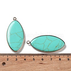 Pendentifs en turquoise synthétiques teints&nbsp;G-G063-03A