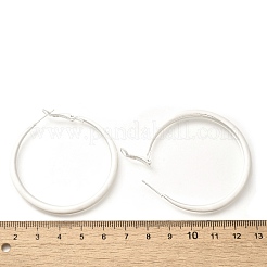Orecchini a cerchio in ottone per le donne&nbsp;LS-EJEW-A121-18C-S