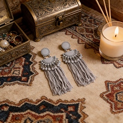 Ohrhänger aus Acryl im Boho-Stil&nbsp;DI3356-2