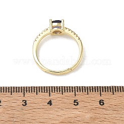 Anelli da dito in ottone e zirconi cubici rotondi&nbsp;CU-CBA7E55-19G-02