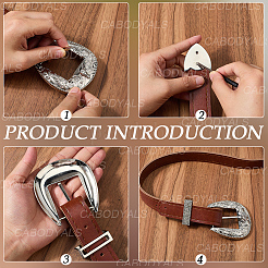 Комплекты пряжек из цинкового сплава для ремней&nbsp;FIND-WH20023-057P