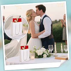 50 шт. прямоугольные картонные бумажные пакеты&nbsp;AJEW-NB0007-83