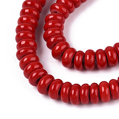 Синтетических нитей бирюзовые бусы G-N352-18