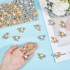 80шт 2-х цветные пластиковые подвески ccb&nbsp;CCB-ME0001-01