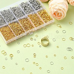 10 стиль железных открытых прыжковых колец IFIN-YW0003-60B