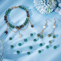 Светящиеся бусины лэмпворк из золота и песка ручной работы LAMP-NB0001-79C