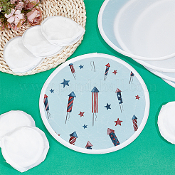 50 шт. складной летающий диск или вентилятор из нейлона с сумкой для хранения AJEW-BC0008-88B