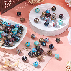 110шт 10 цвета непрозрачные акриловые бусины OACR-TA0002-52