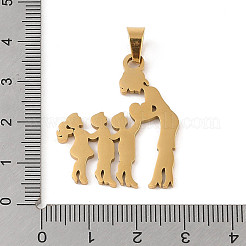 День матери ионное покрытие (IP) 304 подвески из нержавеющей стали STAS-U002-01G