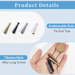 16 шт. 4-цветные литые наконечники для шнура FIND-GF0007-28