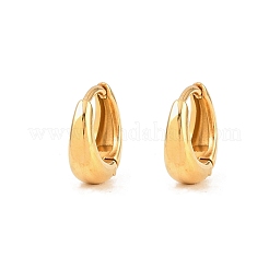 Boucles d'oreilles créoles en acier inoxydable chirurgical 316&nbsp;LS-EJEW-C160-06B-G
