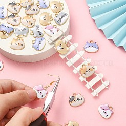 30шт 6 стиля подвески из сплава с эмалью&nbsp;ENAM-CJ0003-89