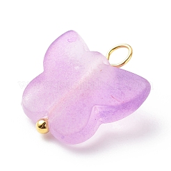 Матовые двухцветные подвески из прозрачного акрила PALLOY-JF01810-02