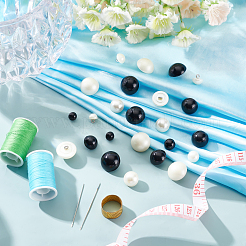 100 шт. 10 стильные пластиковые кнопки с 1 отверстиями BUTT-PH0001-12