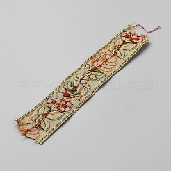 11 ярд ленты из полиэстера с цветочной вышивкой в этническом стиле&nbsp;DIY-WH0580-87A