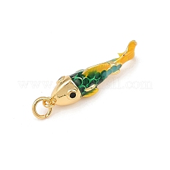 Латунь эмаль подвески&nbsp;KK-L255-03G-A