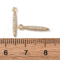 Messing micro pave klare zirkonia anhänger&nbsp;KK-C253-08G