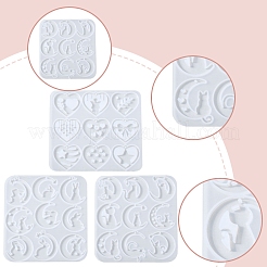 3шт 3 Молды для подвесок своими руками&nbsp;AJEW-FS0001-33