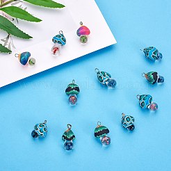 14шт 7 цвета подвески ручной работы из полимерной глины CLAY-SZ0002-09