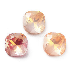 Cabochon di strass di vetro k9 galvanizzato&nbsp;RGLA-M016-F02-AM
