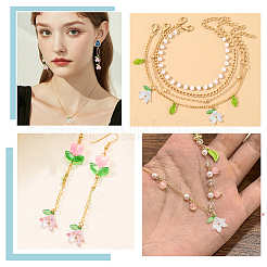 80шт 8-х цветный акриловый кулон PALLOY-AR00016