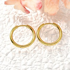 Серьги-кольца из нержавеющей стали 304 для женщин EJEW-M068-15G-G