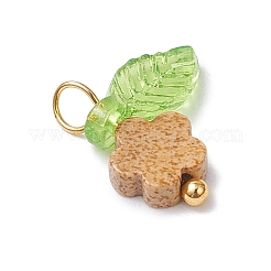 10 шт. подвески в виде цветка яшмы с натуральным рисунком&nbsp;PALLOY-JF03765-05