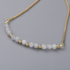 Регулируемые браслеты-слайдеры из натурального радужного лунного камня BJEW-JB04929-02