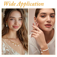 80шт стеклянные жемчужные подвески PALLOY-FH00016